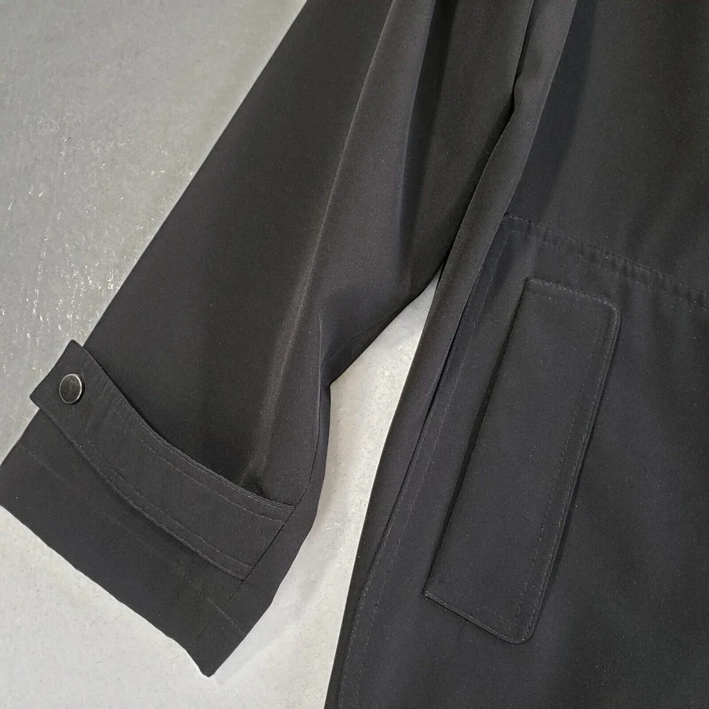 Gallery All Weather Jacket Coat Womens PS Black Hood Water Resistant Utility - Picture 8 of 13